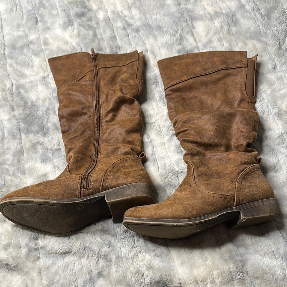 Brown Knee-High Boots